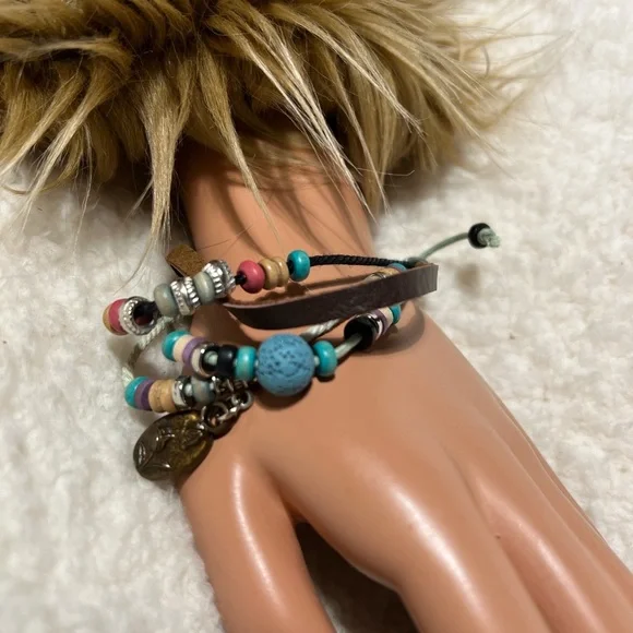 Bracelet 8 mm Natural lava rock - Picture 1 of 8